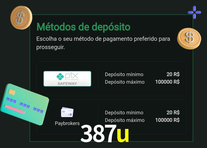 O cassino 387u oferece uma grande variedade de métodos de pagamento